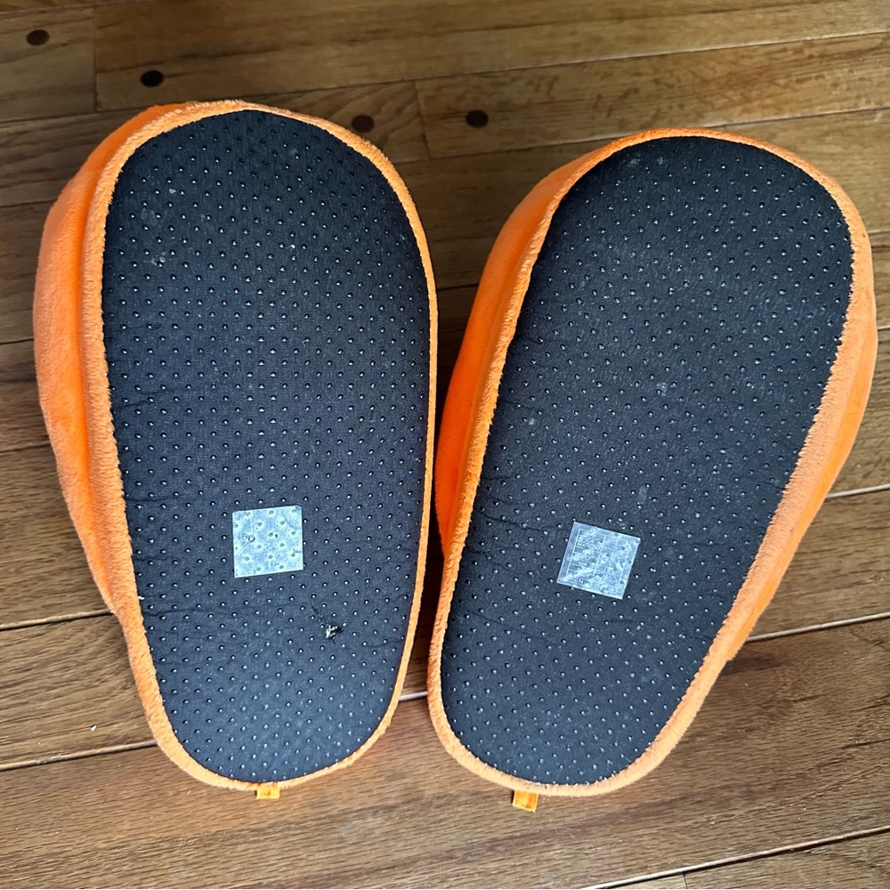 Slippers Jack’o Lantern Pumking Orange size L / XL - Picture 6 of 9